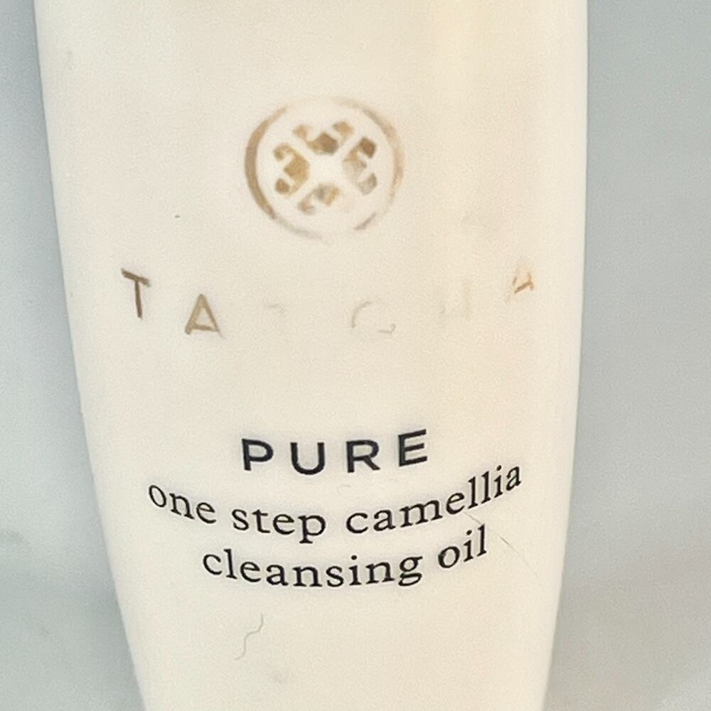 Tatcha Pure One Step Camellia Cleansing Oil Face Wash Travel .5 fl oz 15ml New - Picture 2 of 5